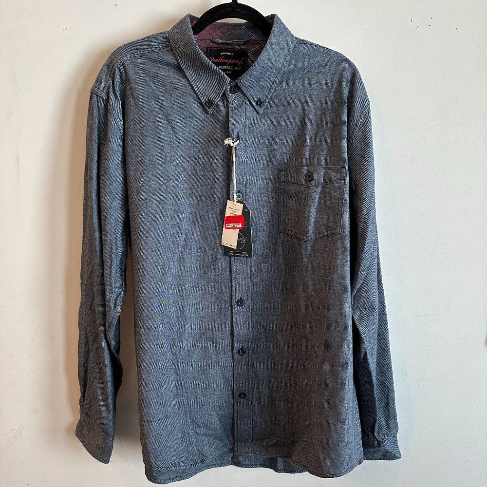 Weatherproof Men's Casual XL Longsleeve LS button down Grey NWT New with Tags